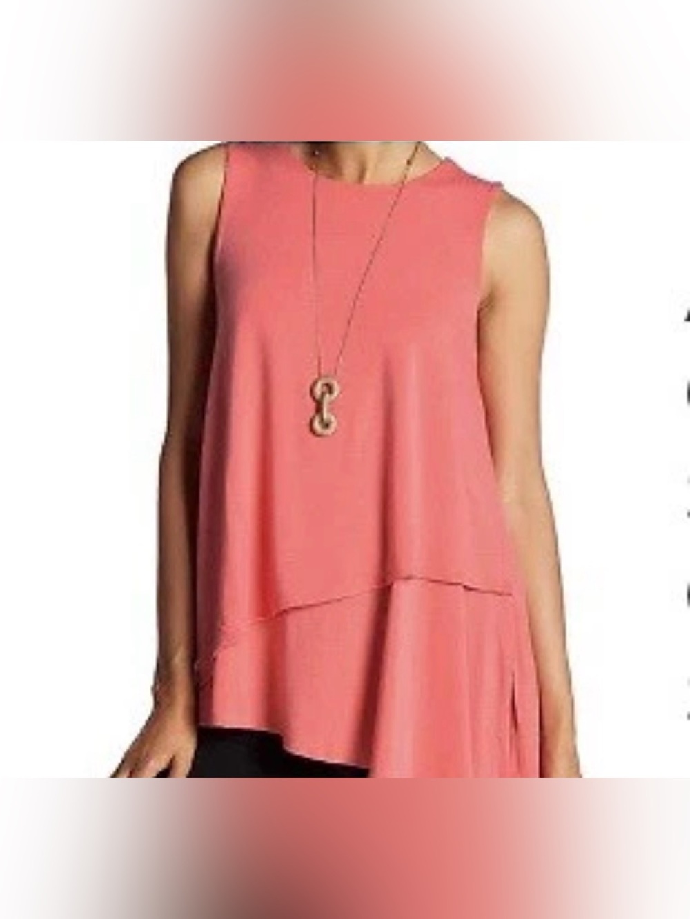 Women’s Philosophy Asymmetrical Layered Sleeveless Top- Size XS